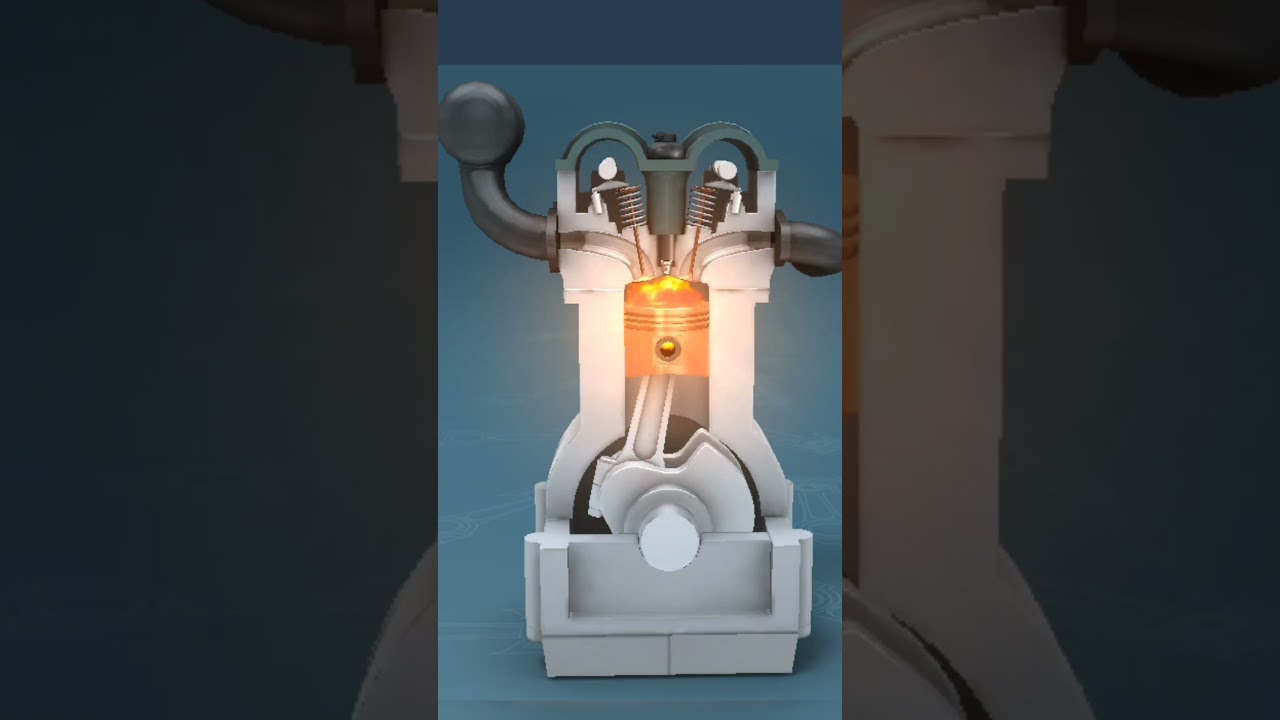 Four - stroke Otto engine #automobile #mechanic #mechanical #engine