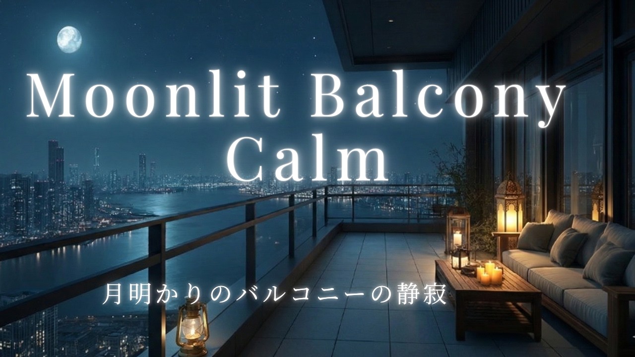 Let the Moonlight Quiet Your Mind — Balcony Piano for Sleep, Relaxation & Study　月明かりに心をほどく夜の静かなピアノ