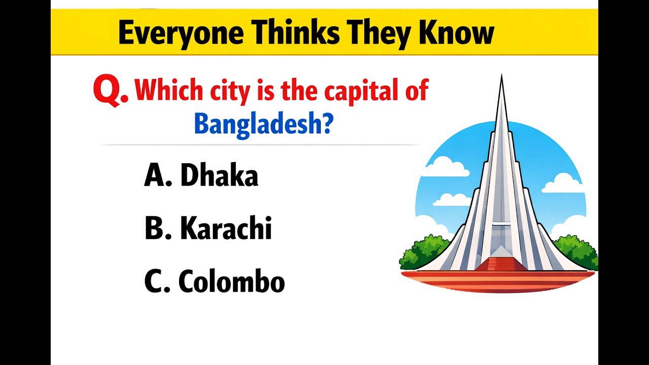 Think You Know Bangladesh? 🇧🇩 Try This GK Quiz Challenge!