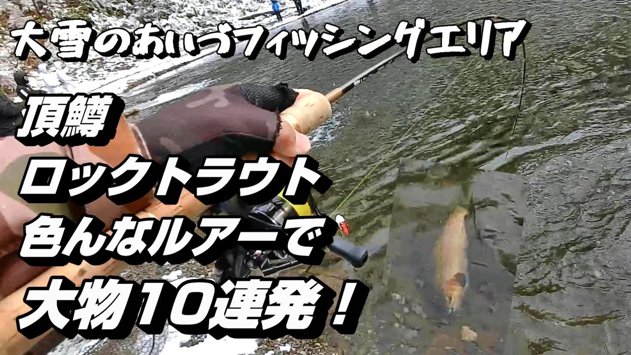頂鱒、ロックトラウト色んなルアーで大物１０連発！@大雪のあいづフィッシングエリア