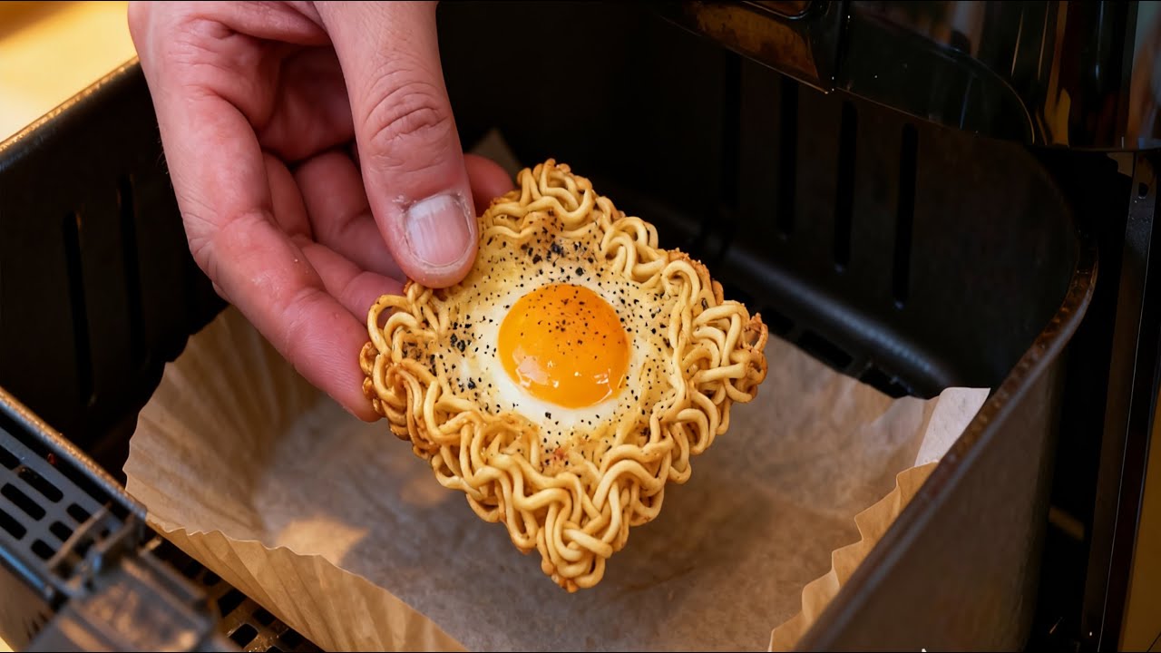 New instant noodle recipe coming up! Cook simple and delicious meals with just an air fryer!#recipe