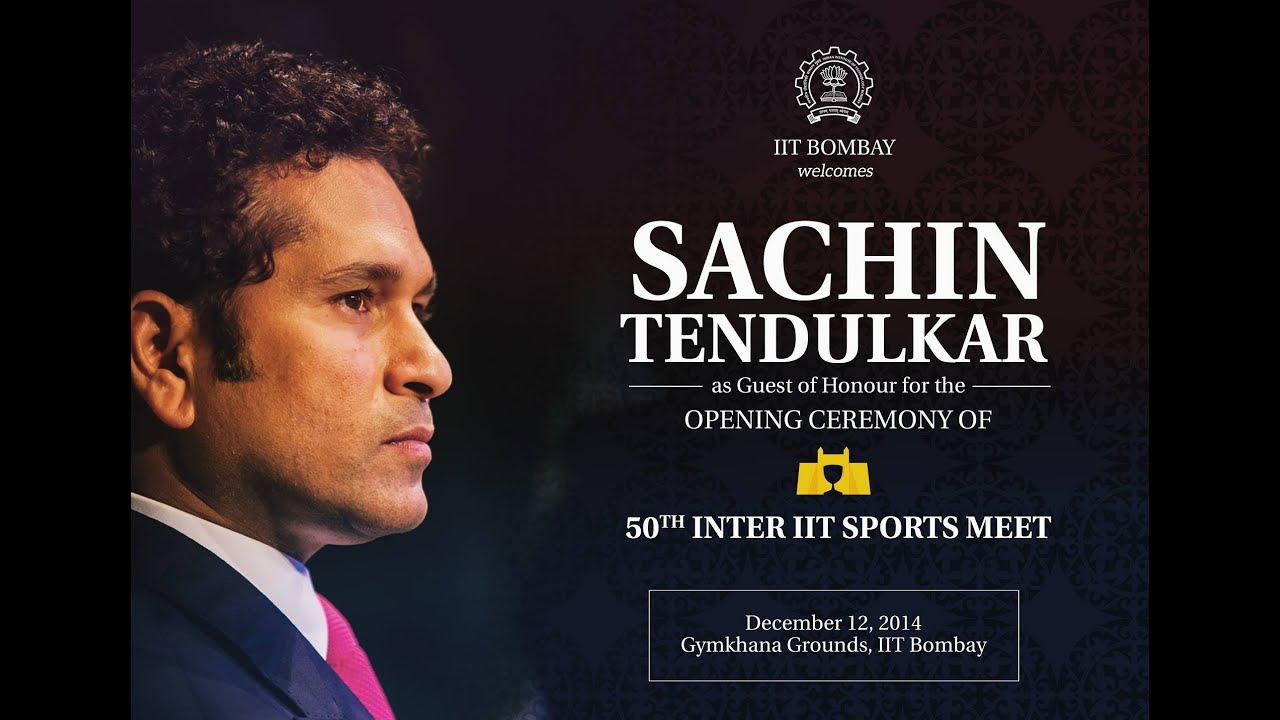 Sachin Tendulkar's speech at IIT Bombay