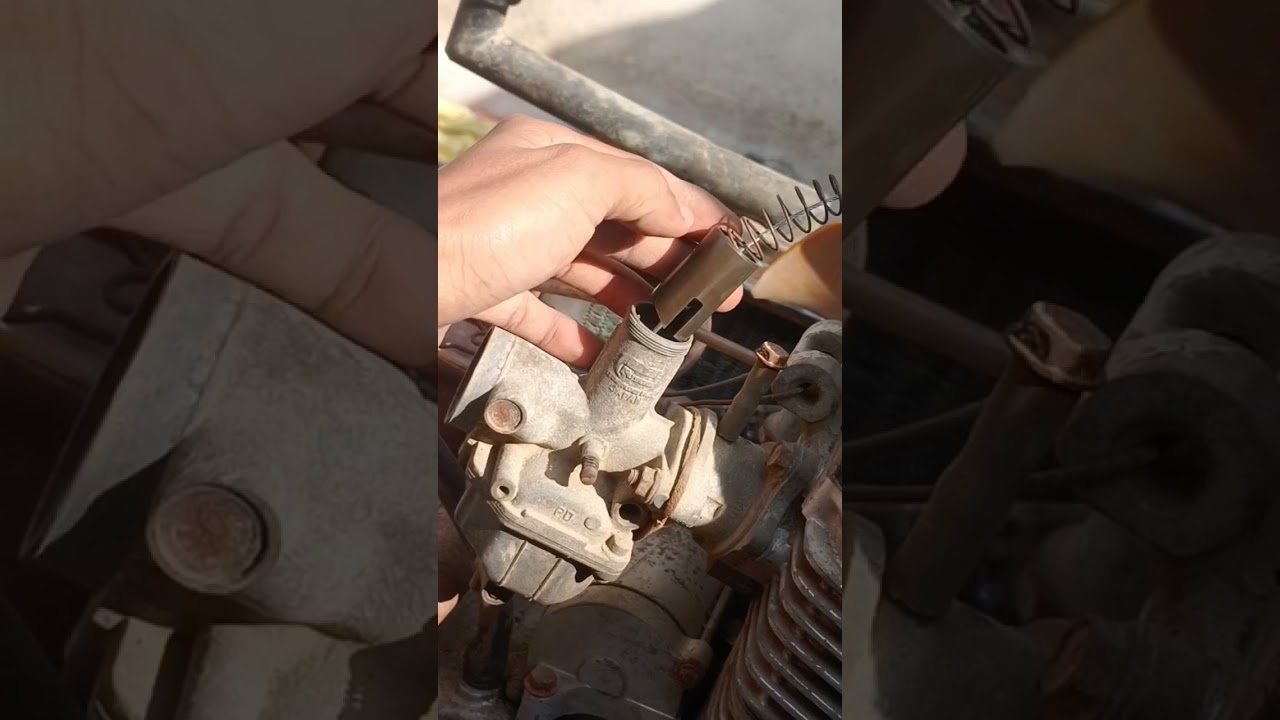 how to connect carburator accelerater wire👍🏻 simple trick👌