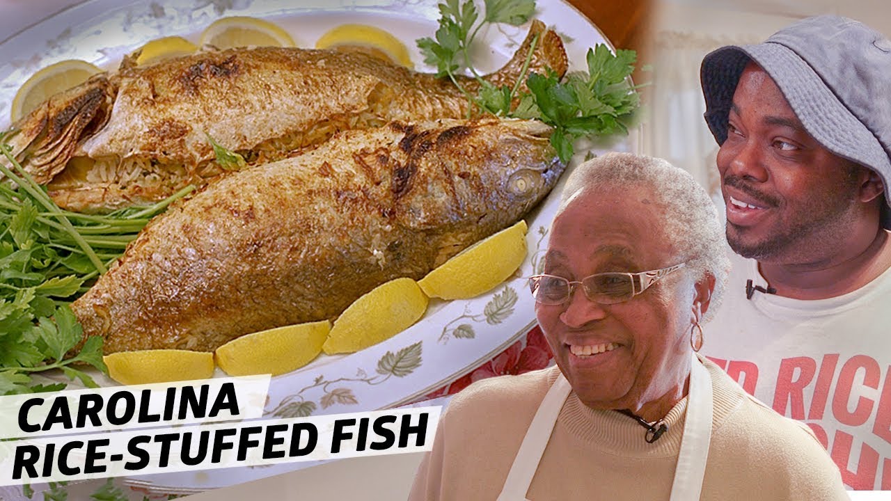 How Gullah Legend Mrs. Emily Meggett Makes Spottail Bass Stuffed With Parsley Rice — Rooted