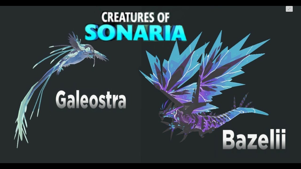 НОВОЕ СУЩЕСТВО ЗА 1800 РОБУКСОВ BAZELII! СУЩЕСТВО С GALAXY Gacha GALEOSTRA Creatures of Sonaria!