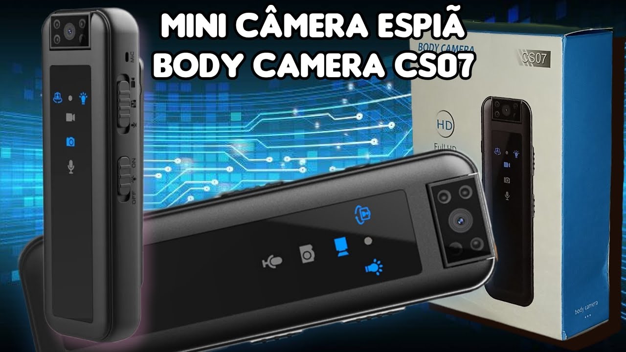 [044ª ED] MINI CÂMERA ESPIÃ | BODY CAMERA CS07.