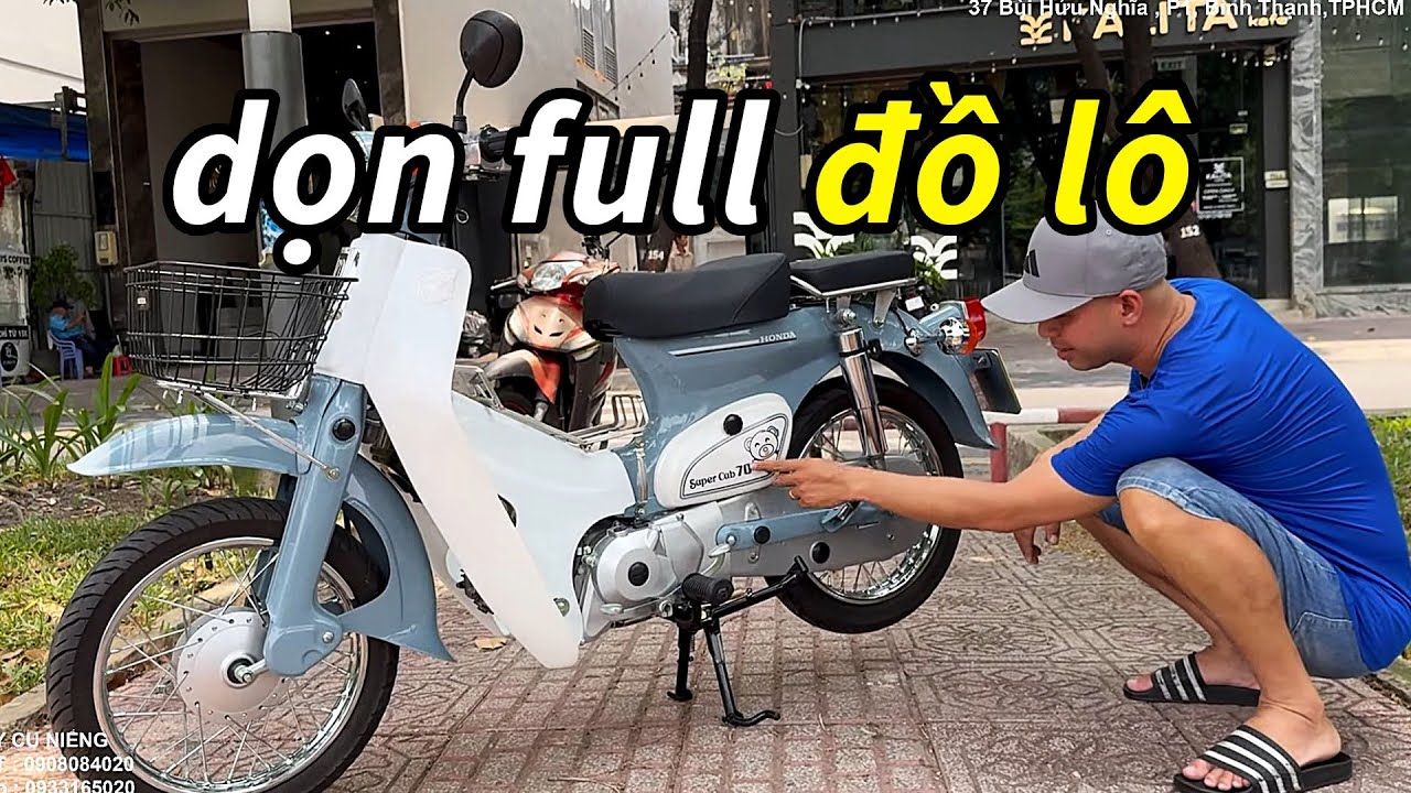 FULL ĐỒ LÔ CUB 81 KIM VÀNG GIỌT LỆ, DỌN THÀNH XE CUB LÙN, HOÀN THIỆN LẠI LẦN NỮA CHO CON CHỊ ĐI HỌC