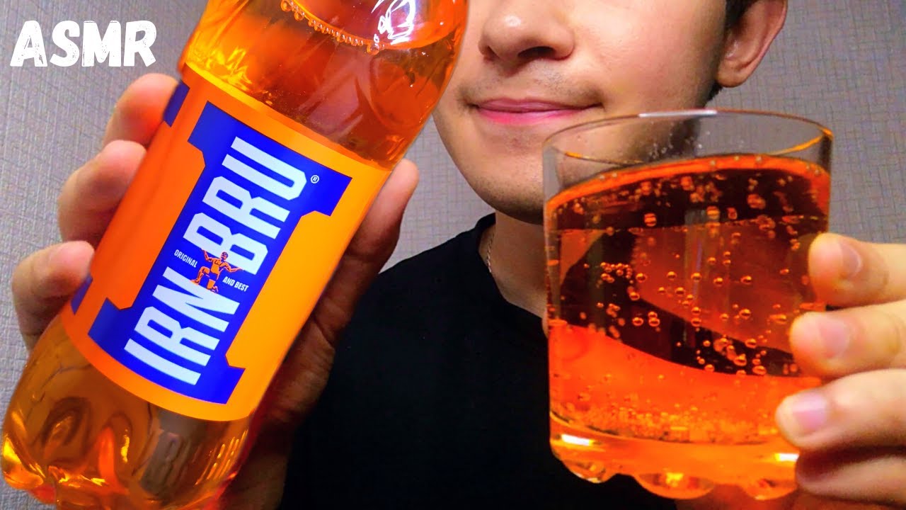 ASMR IRN BRU SCOTTISH DRINK | DRINKING GULPING SOUNDS | SODA MUKBANG