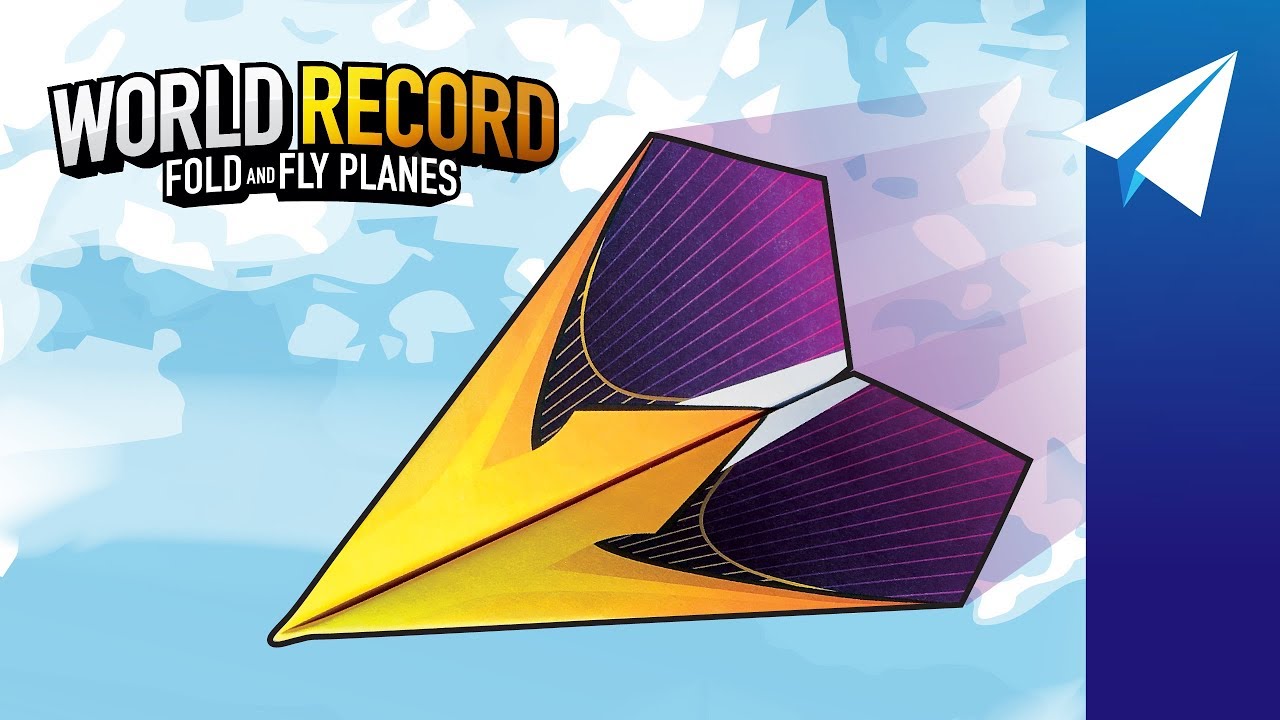 WORLD RECORD Paper Airplane — Flies Over 200 Feet! — How to Fold Suzanne, Designed by John Collins