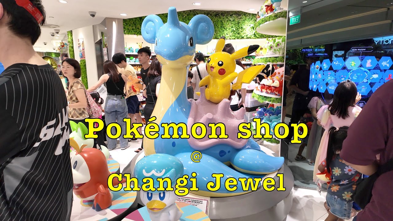 Pokémon Retail Shop at Changi Jewel in 4K #changijewel #pokémon #singapore #pocket3 #pikachu