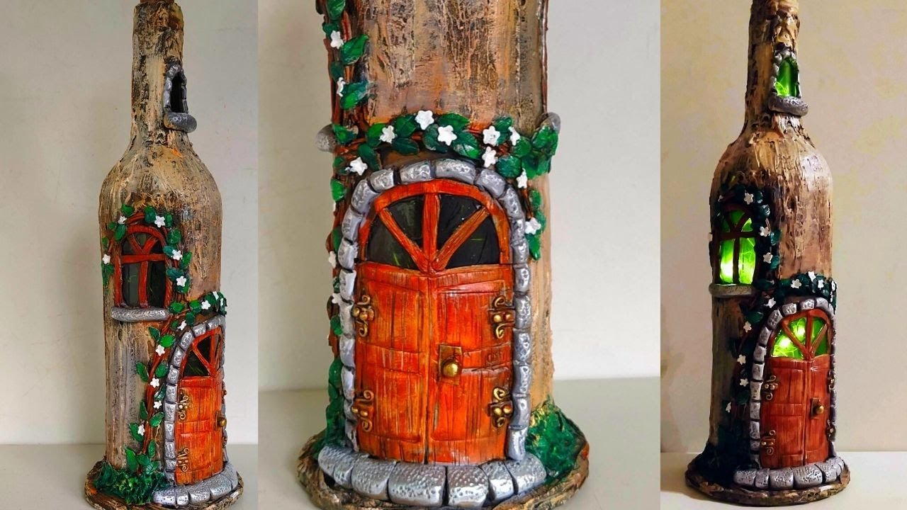 DIY Castle Using Glass Bottle