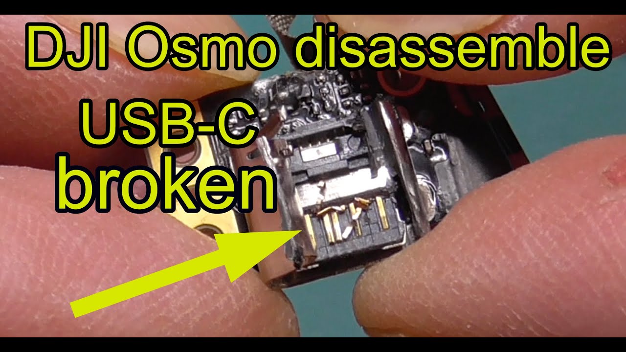 DJI Osmo Action Cam 4K lädt nicht mehr, Kurzschluss, zerlegen USB-C Buchse 24 Pin zerstört, was tun?