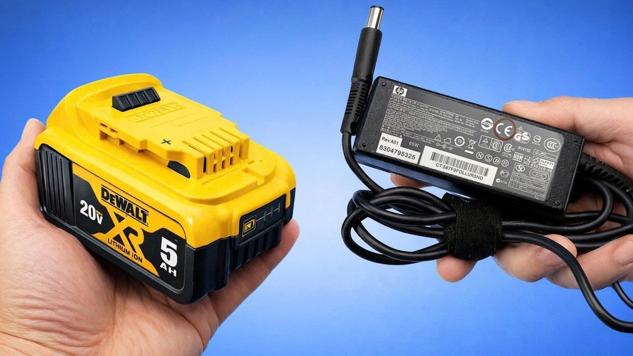 🔋Больше никогда не покупайте аккумуляторы для дрелей! Используйте зарядное устройство от ноутбука и