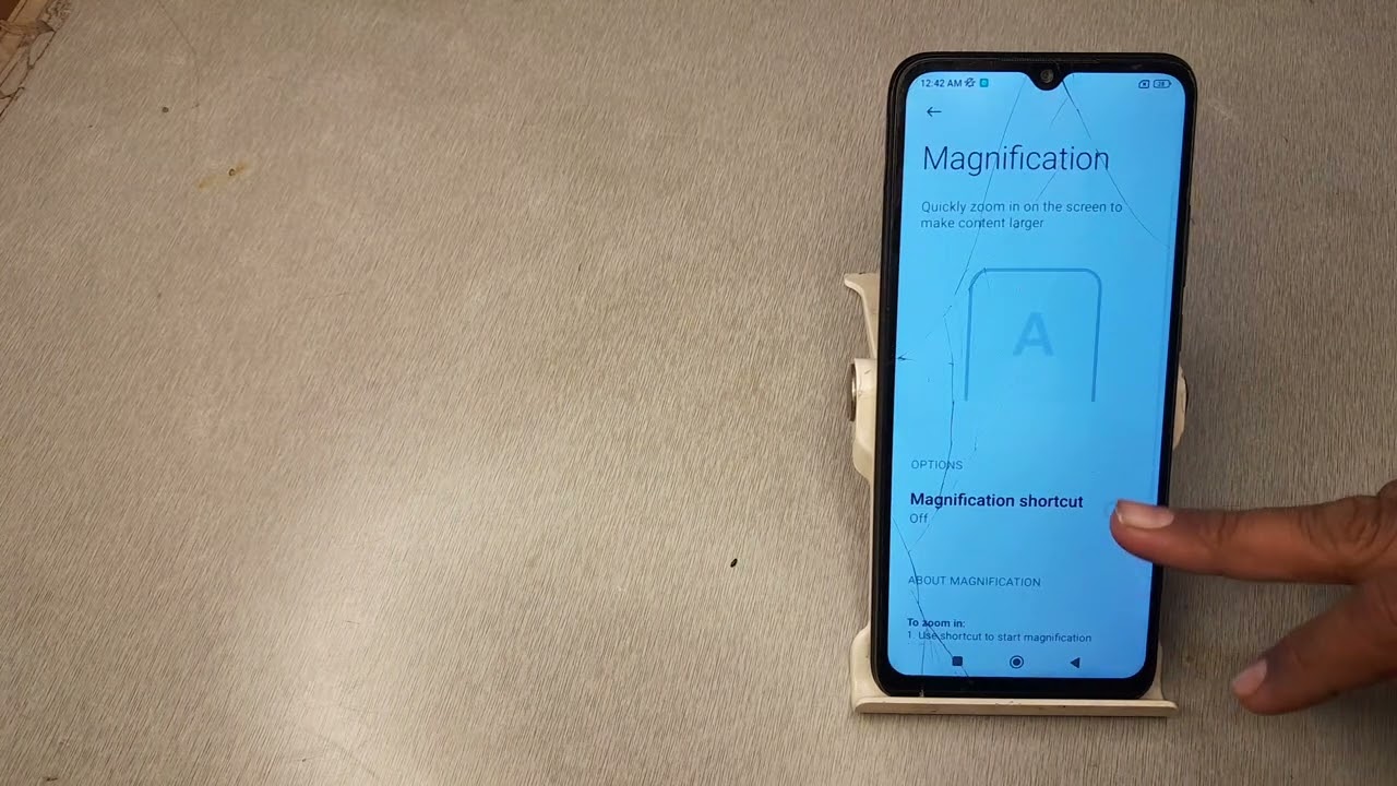 Magnification setting kaise on kare Redmi 10 me,how to off Magnification setting