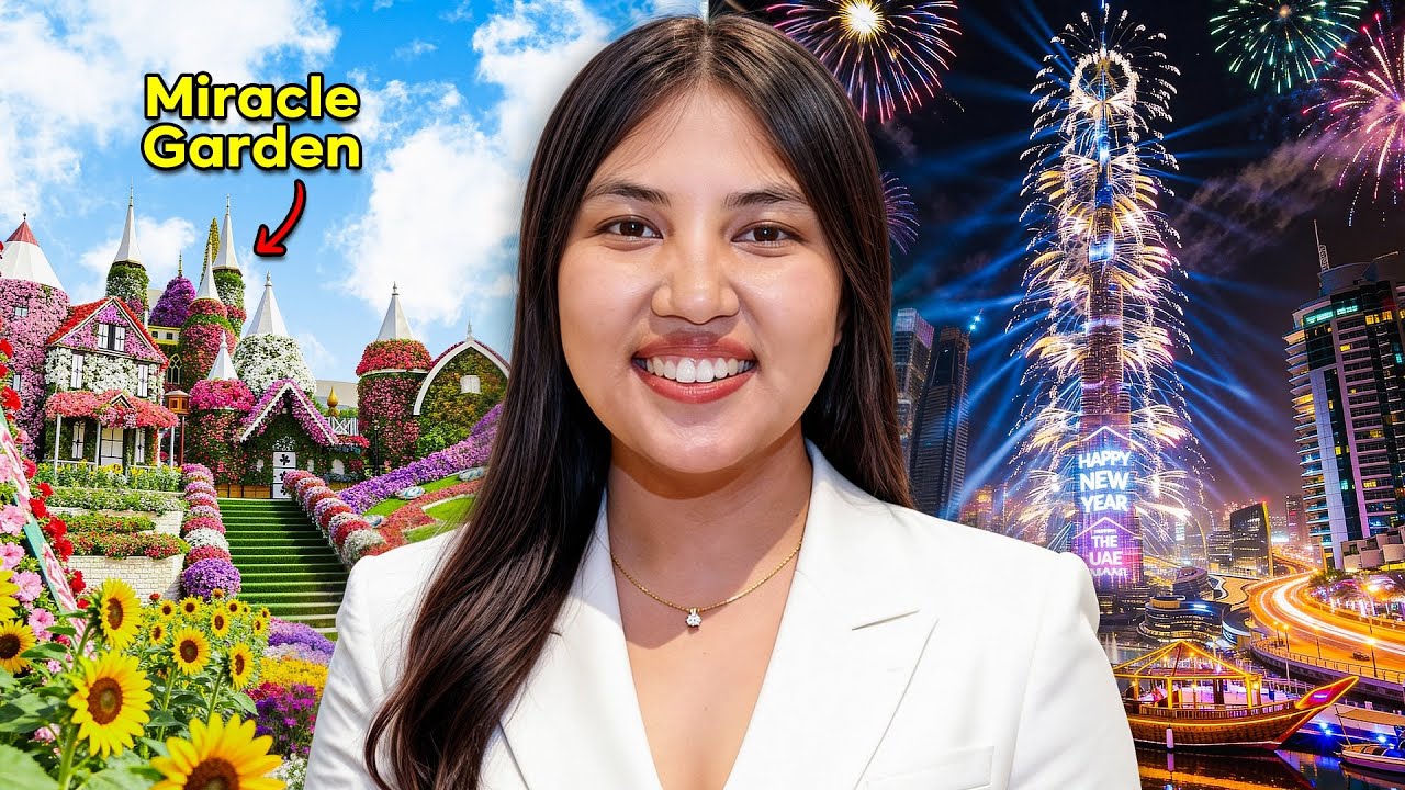 My First New Year’s Eve in Dubai 🇦🇪 | Miracle Garden, Aquarium | Manuila Ellee