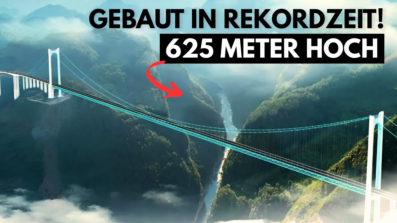 Die HÖCHSTE Brücke der WELT  ist fertig! Warum die Huajiang Canyon Bridge alles verändert!