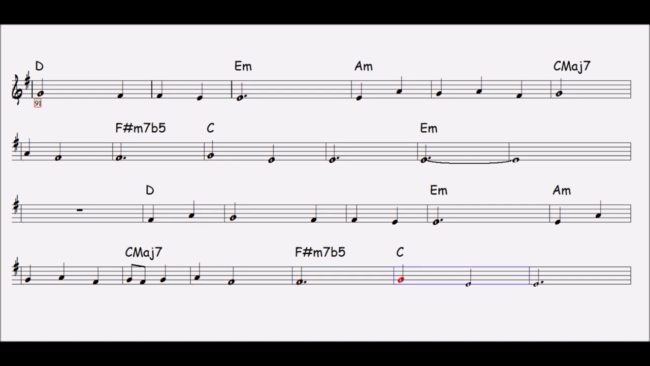 Başına Döndüğüm - Nota Akor Eşlik - C Instruments
