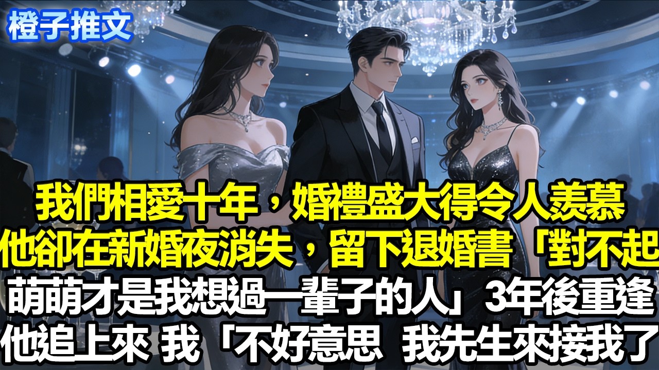 我們相愛十年，婚禮盛大得令人羡慕。他卻在新婚夜消失，只留下一份退婚書「對不起，萌萌才是我想過一輩子的人」3年後酒會重逢，他追上來想開口，我笑著舉杯「不好意思，我先生來接我了」#追妻火葬場 #故事分享