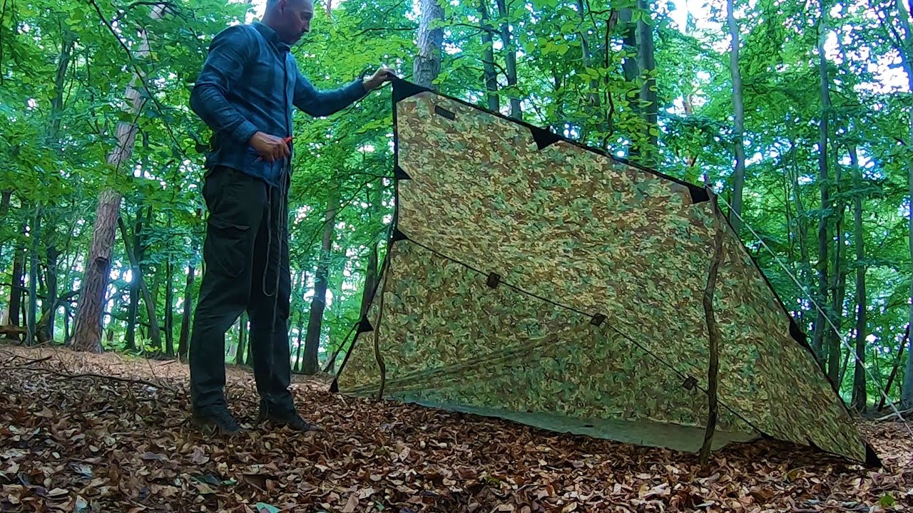 Gunyah Shelter with Groundsheet & Awning | DD Tarp
