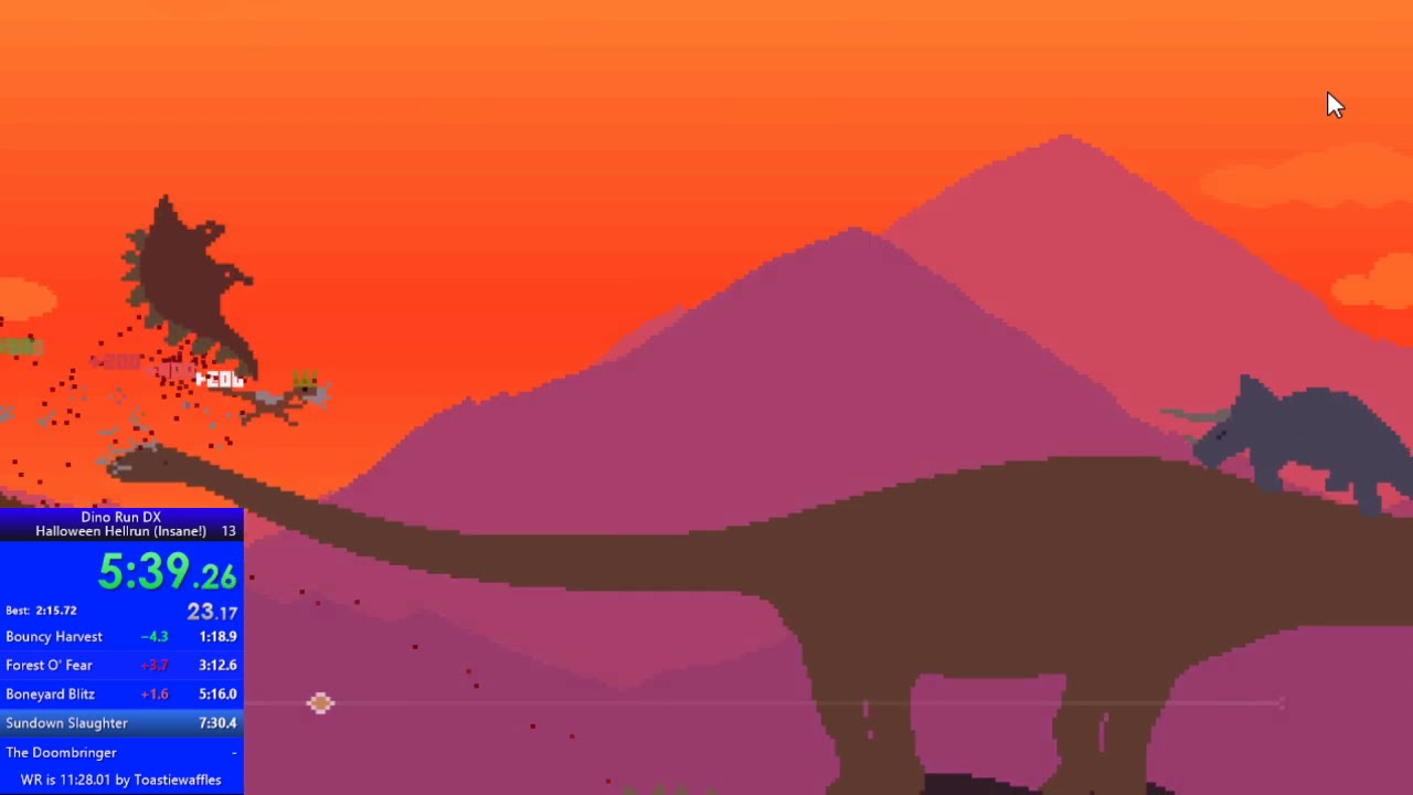 Dino Run DX Speedrun: Halloween Hellrun, Insane! 9:04.16 [WR]