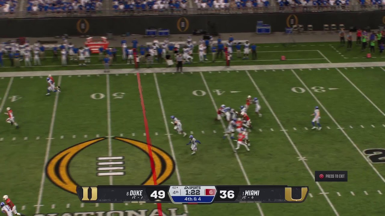 CFB26| DUKE VS MIAMI | NATIONAL CHAMPIONSHIP |NFCL COLLEGE SERIES #TAKEOFF