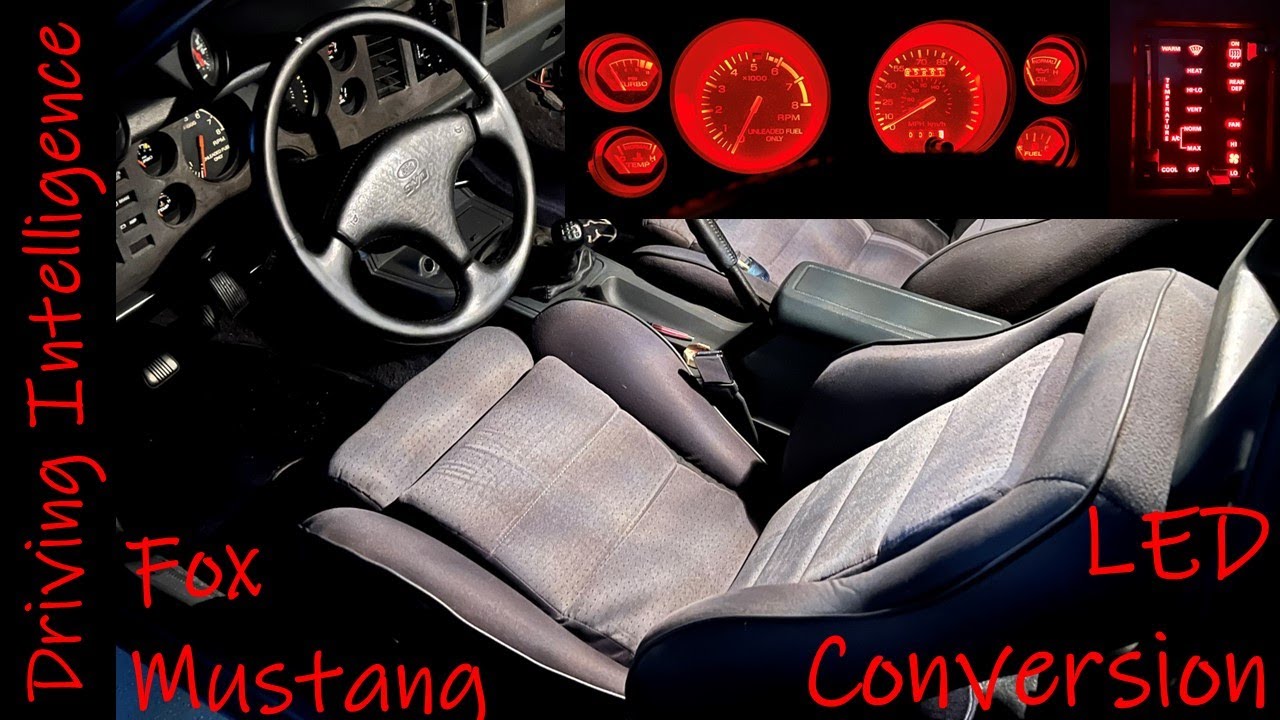 Как заменить лампы Fox Body Mustang Gauge Cluster на светодиодные Mustang SVO, GT, LX 1984–1986 г...