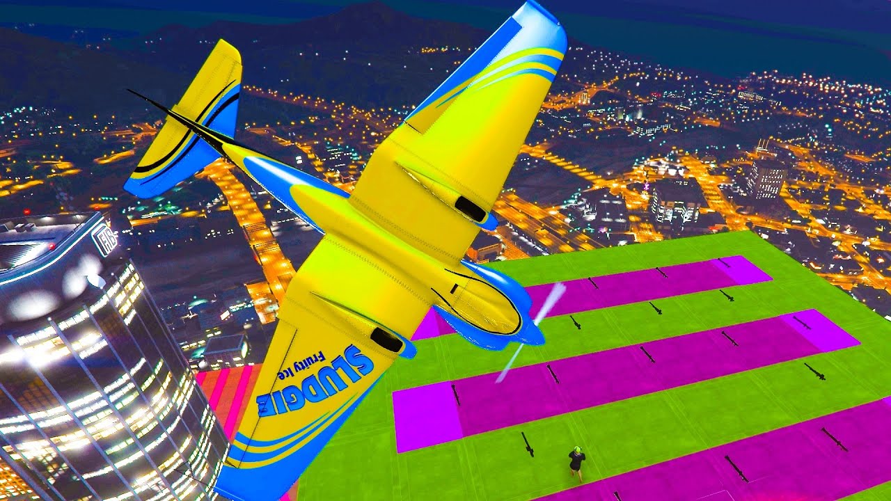 6 -Player RPGS VS Airplanes - GTA V Online Funny Moments | JeromeACE