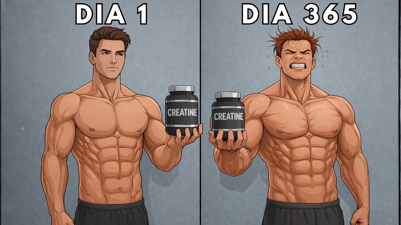 Tomé creatina durante 365 días y esto fue lo que pasó con mi cuerpo y rendimiento real probado hoy!!