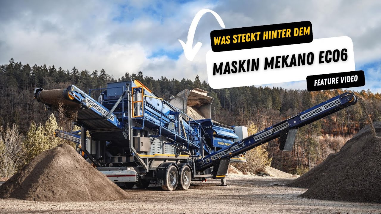Maskin Mekano ECO6 Siebanlage auf Hakenrahmen