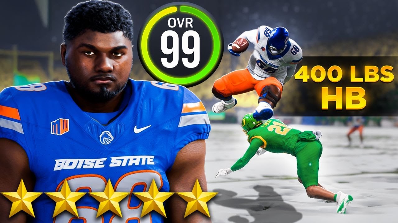 The Power of a 400 POUND 99 OVR Running Back on Heisman Difficulty...