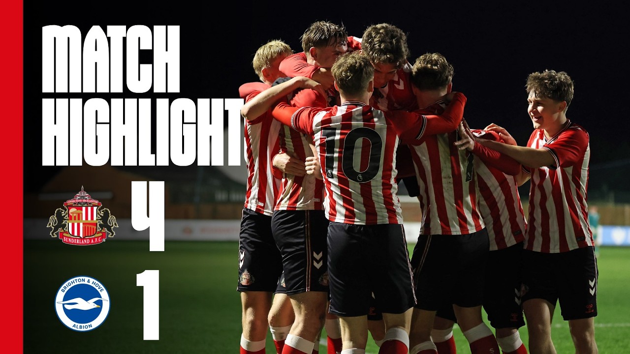 Into The Quarter-Finals | Sunderland AFC U18s 4 - 1 Brighton U18's | FA Youth Cup Highlights