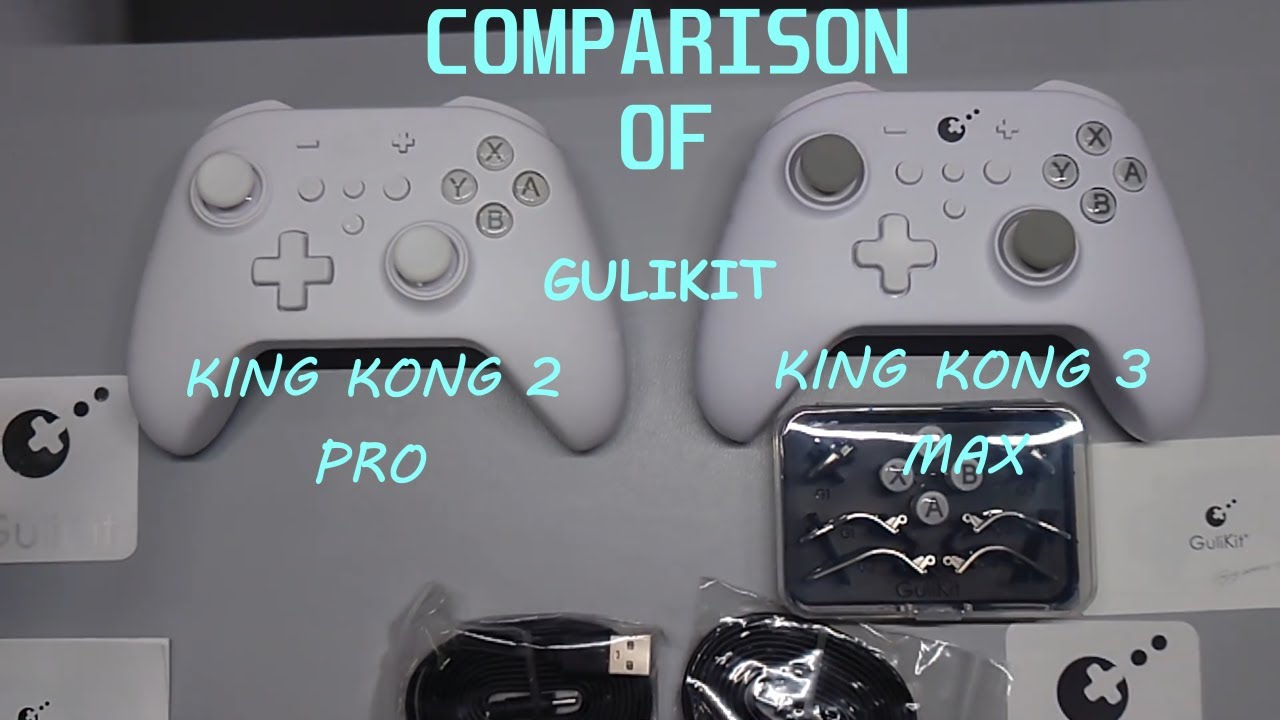 1st Look/Comparison For Gulikit King Kong 2 Pro & King Kong 3 Max(KK3 Max) Controllers! 01-15-2024