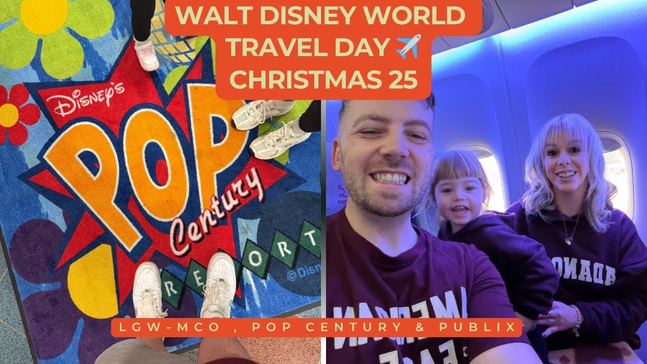 День путешествия в Walt Disney World | Pop Century | Publix | Эконом-класс BA | Из LGW в MCO