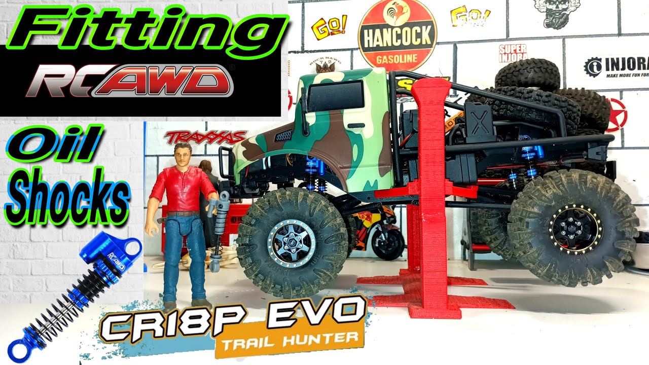 Масляные амортизаторы CR-18P Evo Trail Hunter 38 мм RCAWD ￼ установка￼ и тестирование ￼ #CR-18PEv...