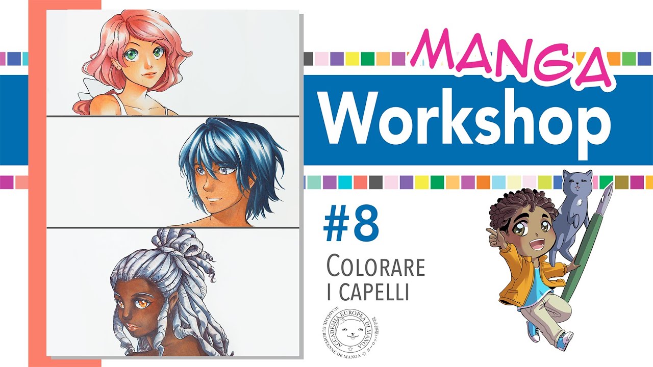 Manga Workshop #8 &bull; Colorare i capelli