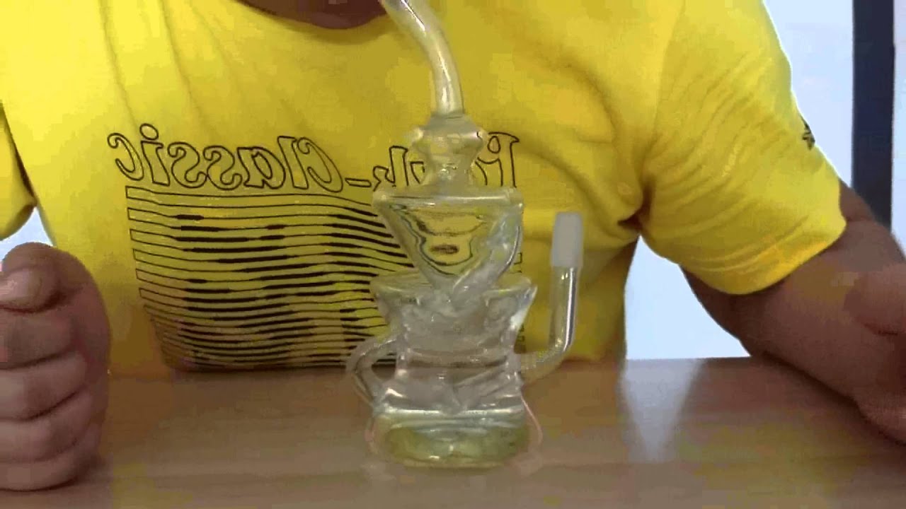 New Fab Egg Recycler oil rig water pipes glass bongs with pinholes diffusor 14.5mm joint