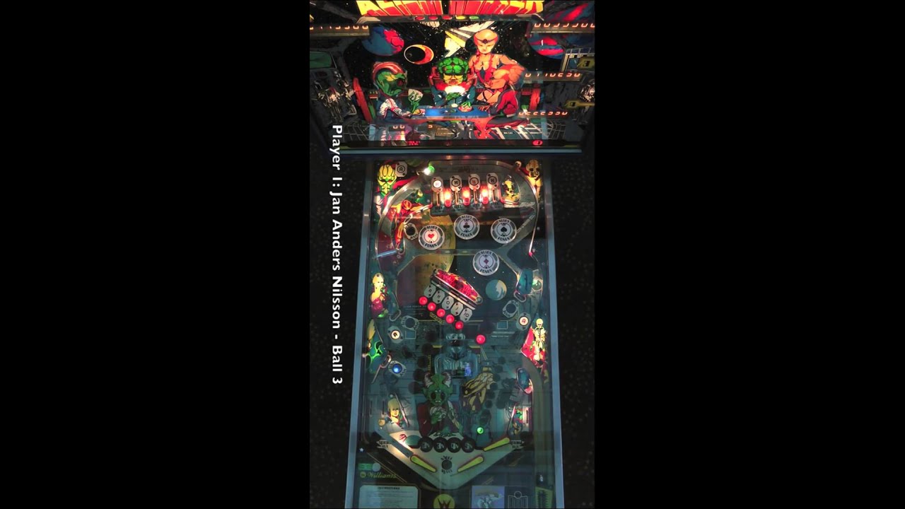 ALIEN POKER Pinball Table (Williams 1980) - Pinburgh 12 C Division Final (Game 4)