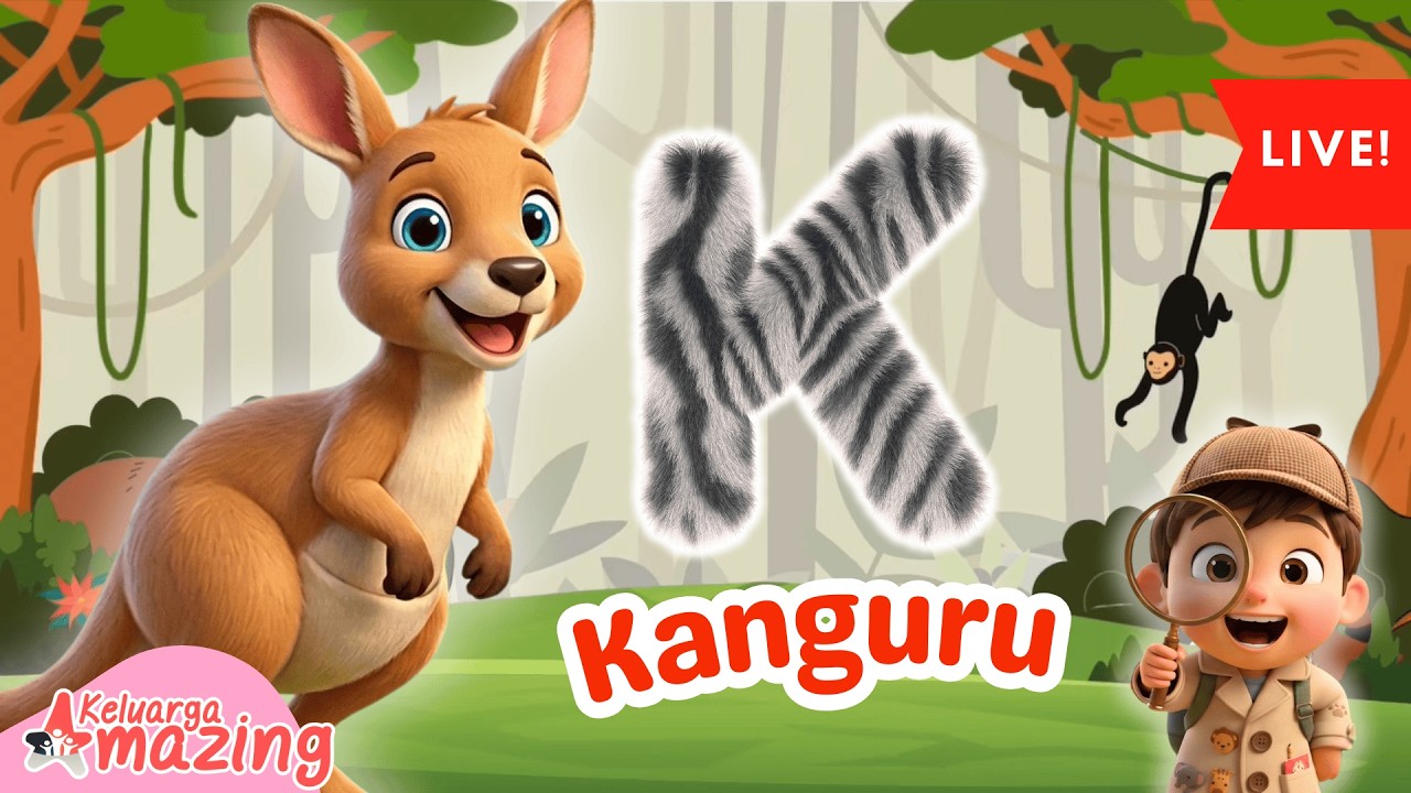 🔴 LIVE Suara Hewan & Belajar Huruf A–Z 🐯 | Nama Hewan Misteri | Edukasi Anak PAUD TK 2026