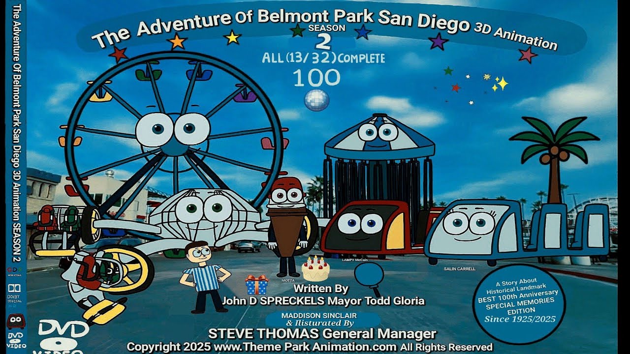The Adventure Of Belmont Park San Diego 3D Animation Season 2 DVD 💿 Our New Update Show Version 2025