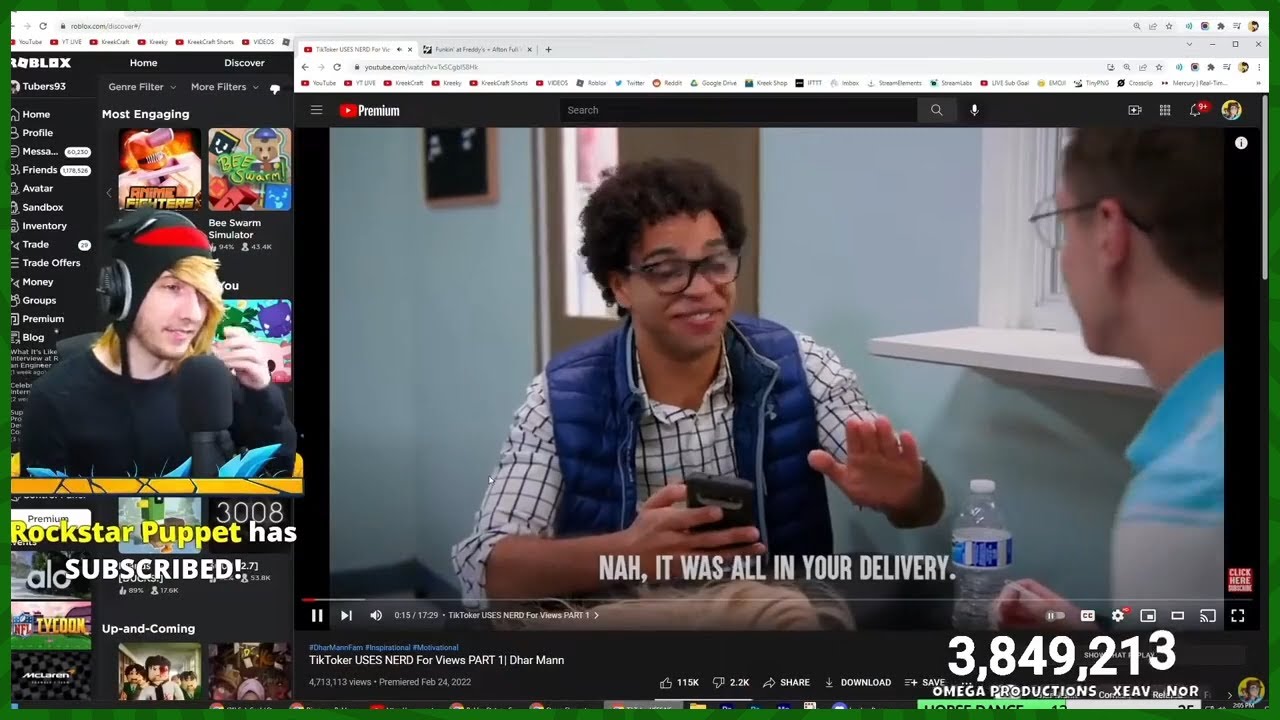 KreekCraft Reacts to Dhar Mann - TikToker USES NERD For Views PART 1