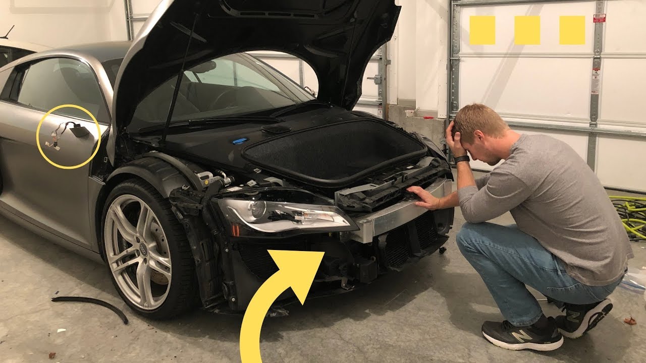 Tearing Apart My Audi R8 *Bumper Removal*