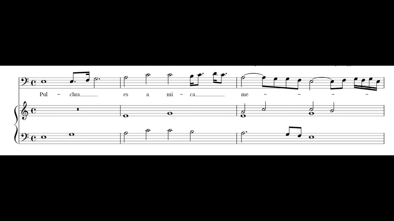 FRANCESCO ROGNONI: Pulchra es (Mottetto passeggiato per il Basso da Cantar alla Bastarda) PDF SCORE