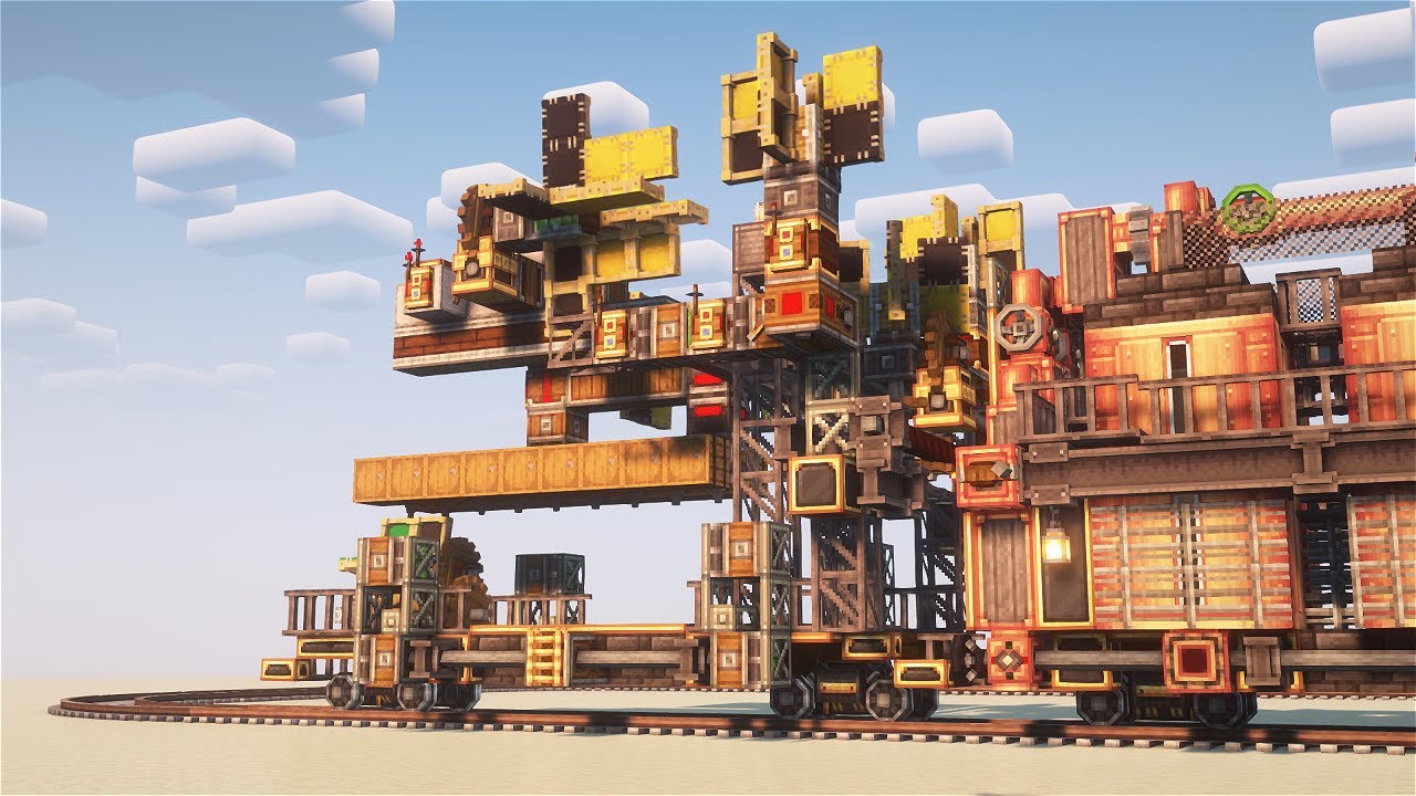 Minecraft survival train project: quarry and other stuff