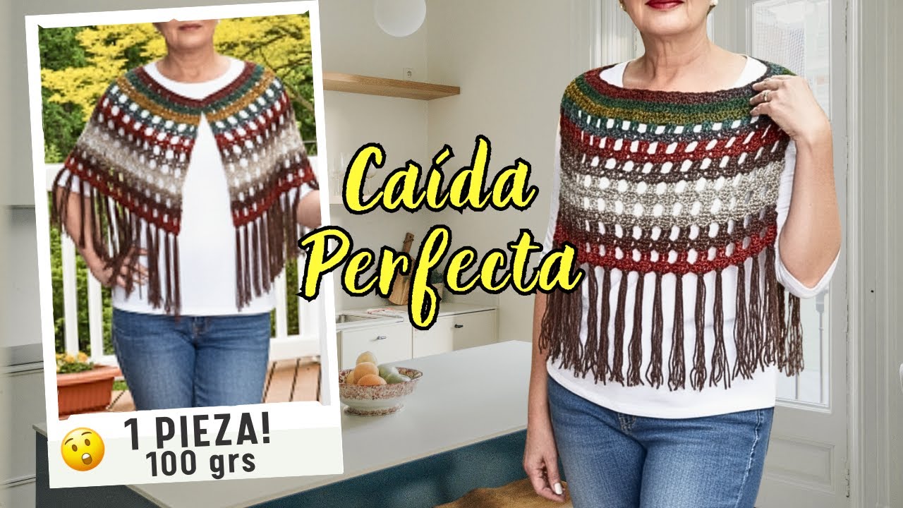 👌Descubre el SECRETO para tejer una CAPA hermosa con caída PERFECTA.