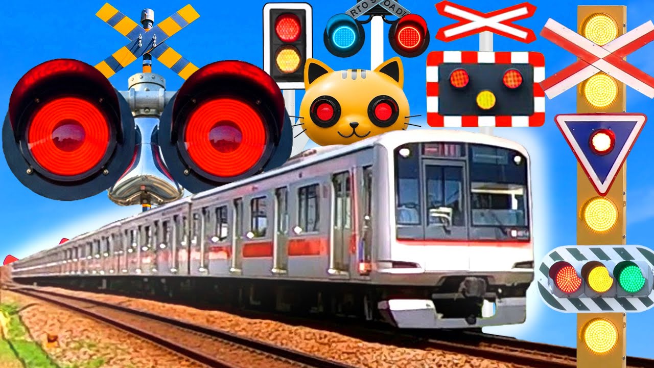 【電車】踏切 【ふみきり 鉄道】Trains Railways Railroad Crossings  東横線