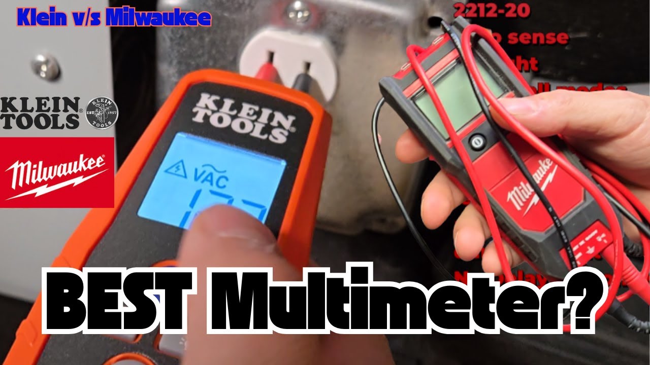 BEST Affordable Multimeter To Buy! Klein ET250 Vs The Milwaukee 2212-20 multimeter