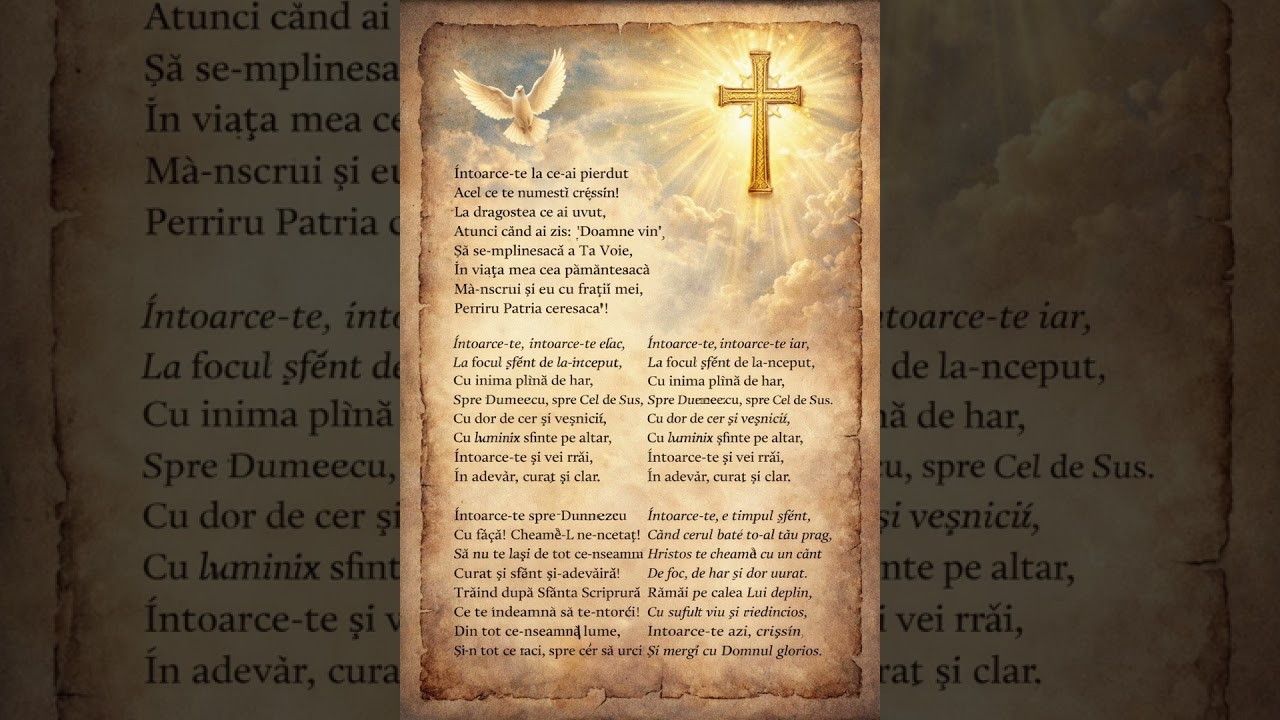 Întoarce-te la ce-ai pierdut