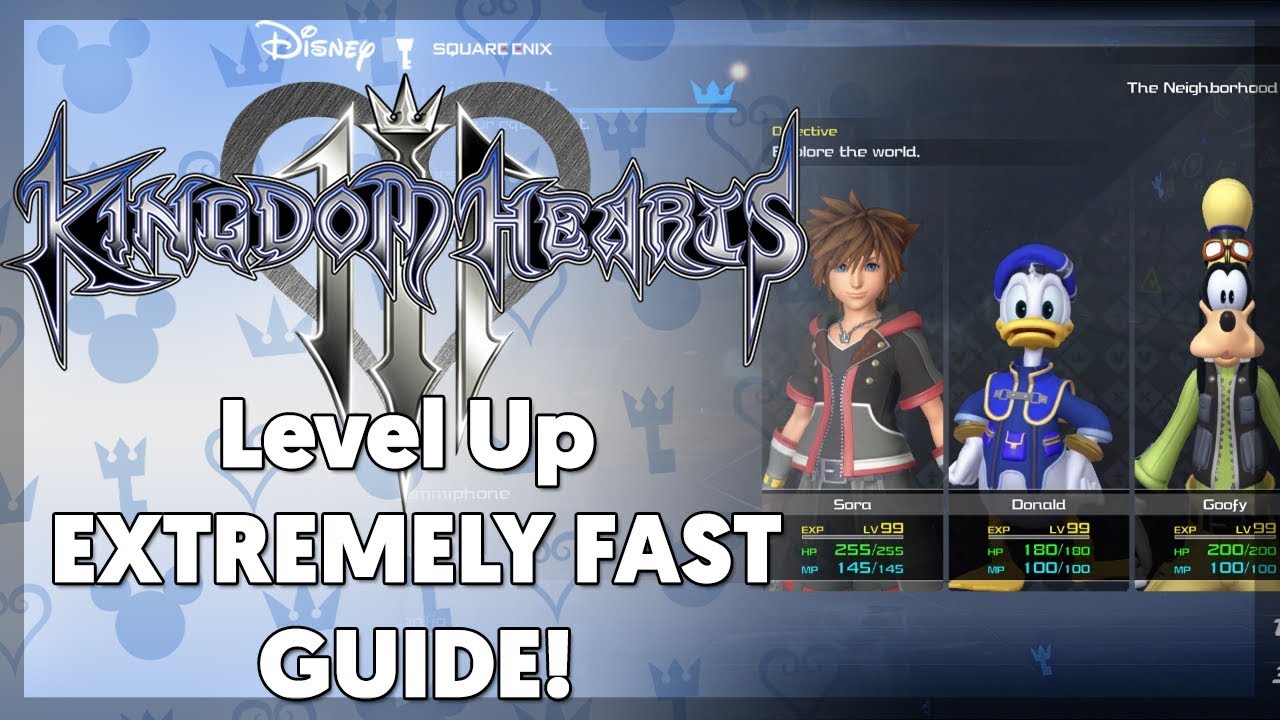 Kingdom Hearts 3 — быстрое и простое руководство по повышению уровня!