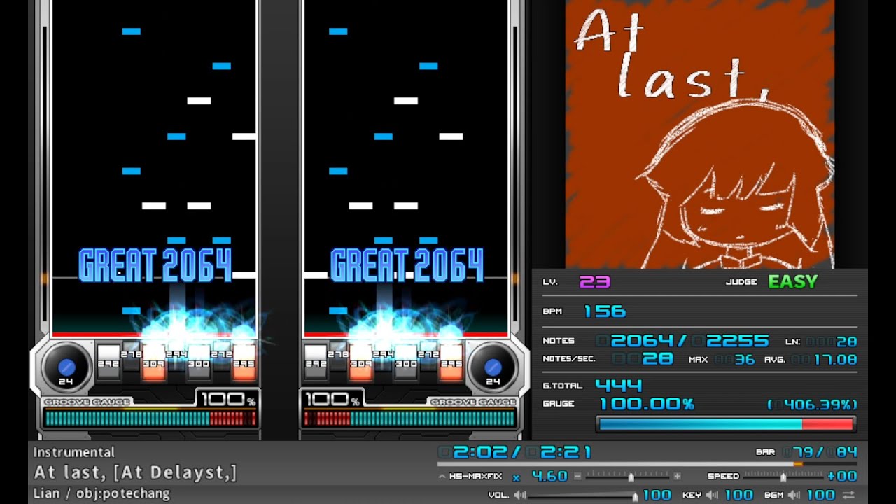 BMS自作差分 At last, [At Delayst,] (st3?)