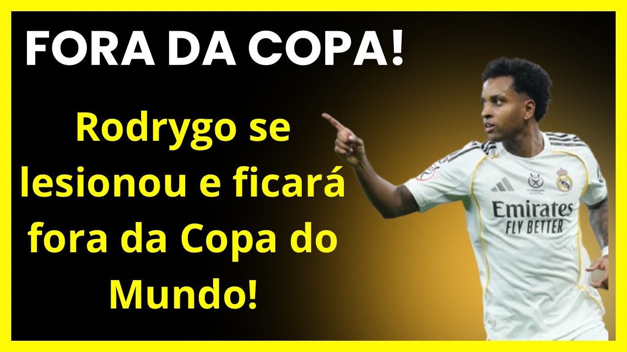 O RAIO PAROU! O drama de Rodrygo: Lesão gravíssima tira o craque da copa de 2026.